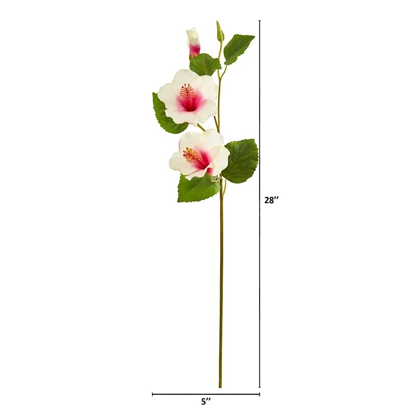 Hibiscus Artificial Flower Stems