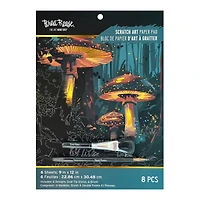 Brea Reese™ 9" x 12" Magical Forest Scratch Art Paper Pad