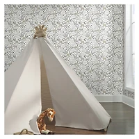 RoomMates White & Yellow Jungle Menagerie Peel & Stick Wallpaper