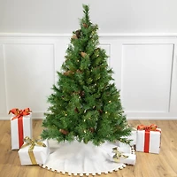 4ft. Pre-Lit Dakota Red Pine Full Artificial Christmas Tree, Clear Lights