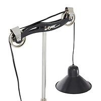 34" Black Metal Industrial Table Lamp