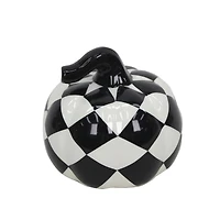 Black & White Harlequin Pumpkin Tabletop Décor by Ashland