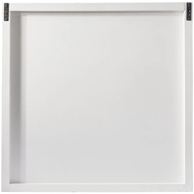 CosmoLiving by Cosmopolitan White Wood Intricately Carved Geometric Wall Decor 32" x 2" x 32"