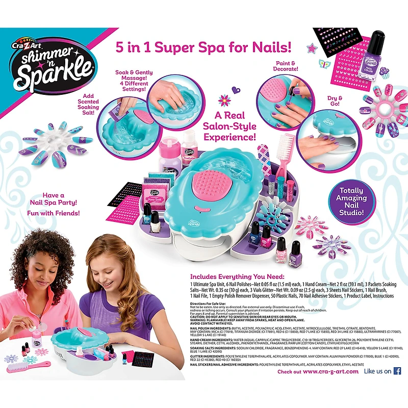 Cra-Z-Art® Shimmer 'n Sparkle The Real Ultimate Nail Spa