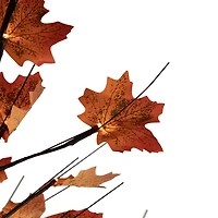 6ft. Warm White LED Lighted Autumn Harvest Maple Leaf Tree