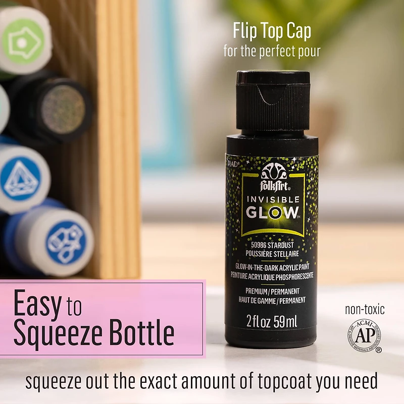 FolkArt® Invisible Glow in the Dark Acrylic Paint