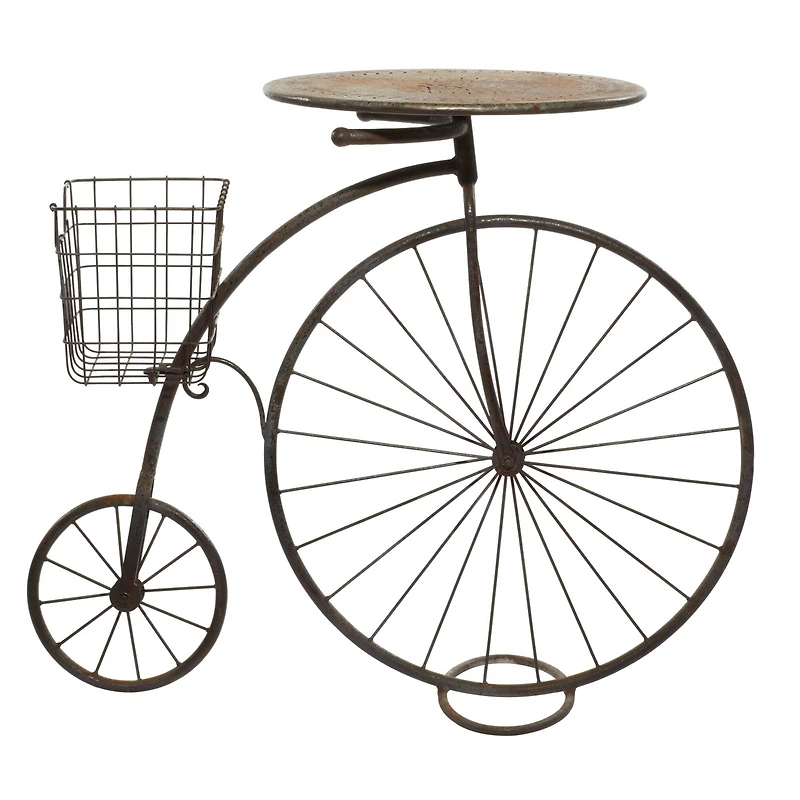 Brown Metal Farmhouse Plantstands, 30" x 36" x 18"