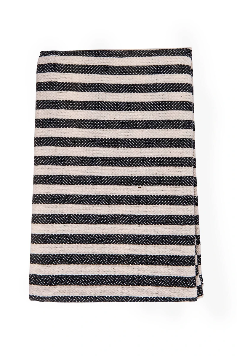 Hello Honey® Blue & Green Stripes & Checks Cotton Tea Towel Set