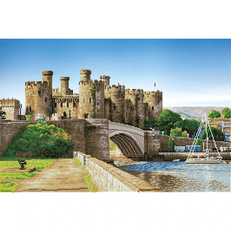 Diamond Dotz® Intermediate Conwy Castle Wales Diamond Facet Art Kit
