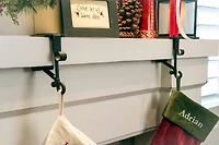 Mantel Garland & Christmas Stocking Holder