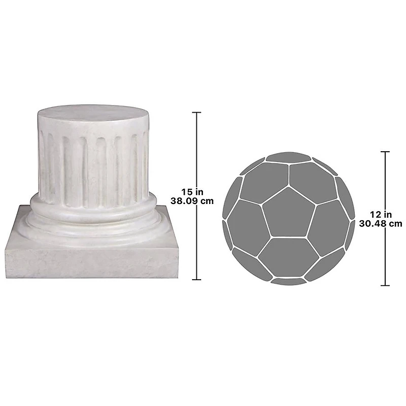 Design Toscano® 15" Medium Roman Empire Column Garden Statuary Pedestal