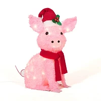 22" Plush Pig Sculpture