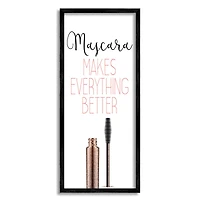 Stupell Industries Mascara Fashion Designer Modern Pink Word Framed Wall Art