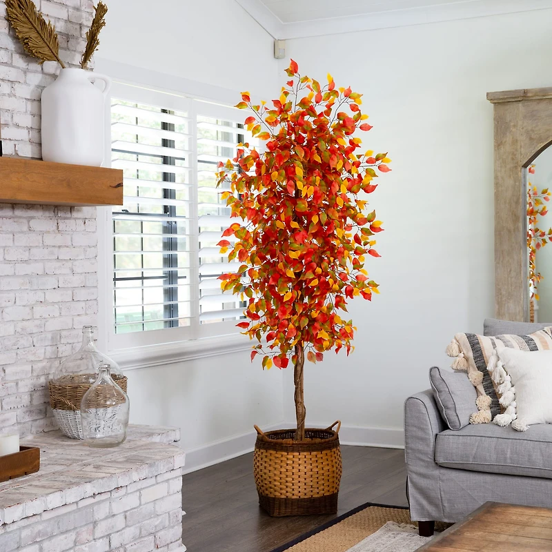 7ft. Autumn Ficus Artificial Fall Tree