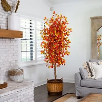 7ft. Autumn Ficus Artificial Fall Tree