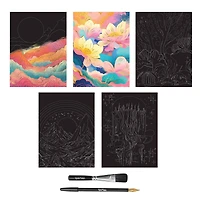 Brea Reese™ 9" x 12" Golden Hour Scratch Art Paper Pad