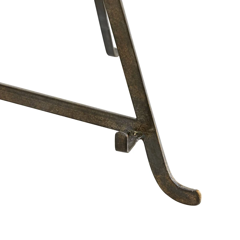 Set of 2" Bronze Metal Traditional Easels 13", 15"