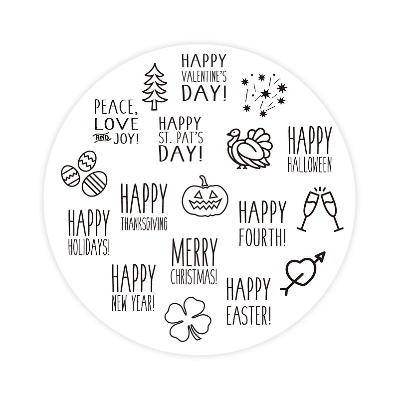 All Holiday Jar of Wood Stamps by Recollections™