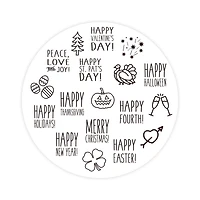 All Holiday Jar of Wood Stamps by Recollections™