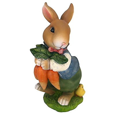 Design Toscano 12" Bunny Hop Lane Father Rabbit Statue