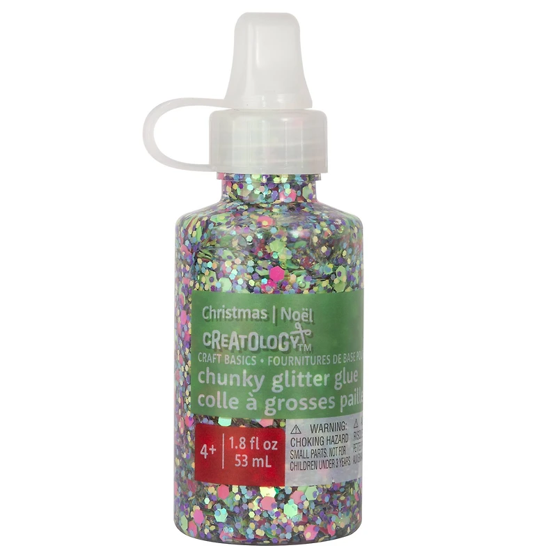 1.8oz. Rainbow Iridescent Chunky Glitter Glue by Creatology™