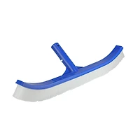 17.5" Blue Swimming Pool Cleaning Curved Brush with Back Support