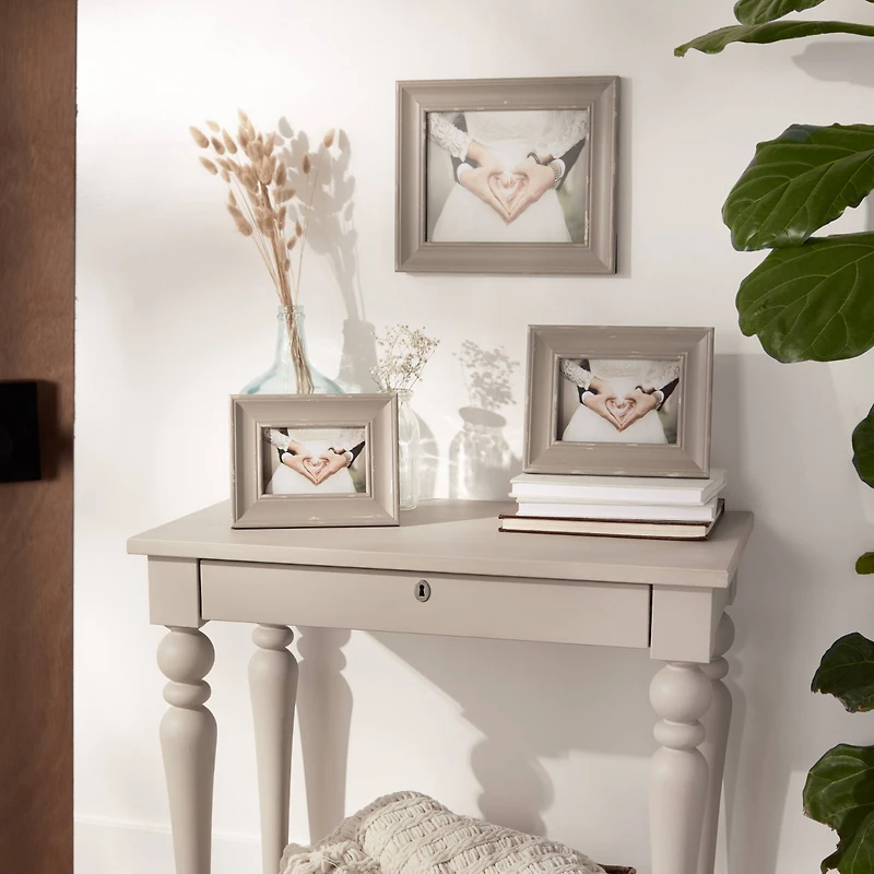 DII® Antique Stone Distressed 8" x 10" Farmhouse Picture Frame