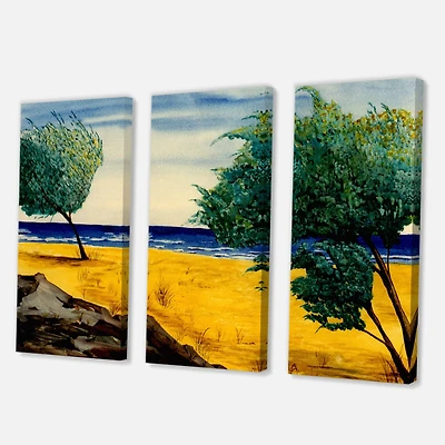 Designart - Orange Beach By The Coastline