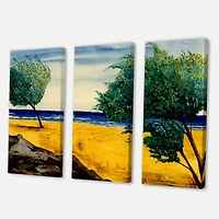 Designart - Orange Beach By The Coastline