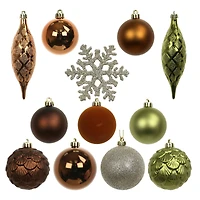40 Pack Forest Shatterproof Ball, Teardop & Snowflake Ornaments by Ashland®