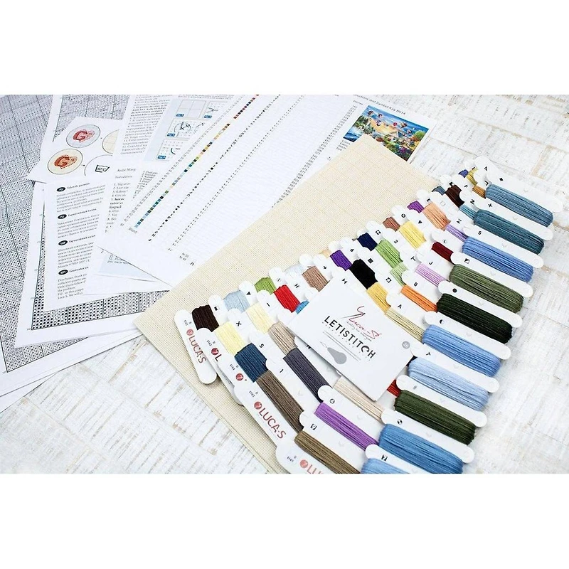 Luca-s Balloons Over Sunset Cove Counted Cross Stitch Kit