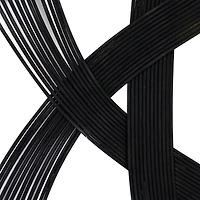 The Novogratz Black Wood Modern Wall Decor, 34" x 34" x 1"