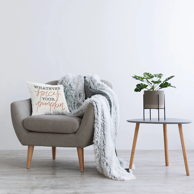 Stupell Industries Whatever Spices Your Pumpkin Phrase Decorative Printed Throw Pillow