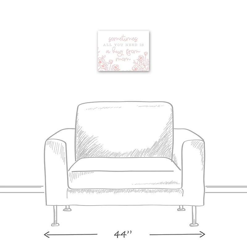 A Hug from Mom Canvas Wall Art