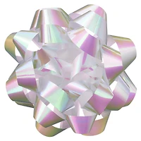 5.75" White Holographic Gift Bow By Celebrate It™