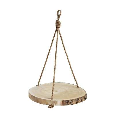 Hello Honey® 16" Round Paulownia Hanging Wood Slice