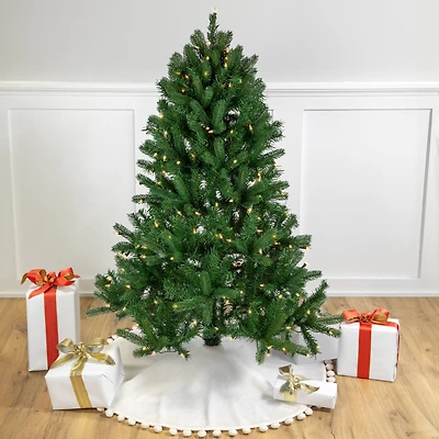 4ft. Pre-Lit Sierra Noble Fir Artificial Christmas Tree, Clear Lights