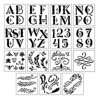 Alphabet Decorative Fonts by Craft Smart®, 12" x 12"