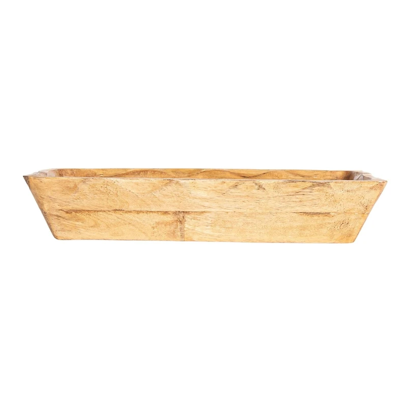 Hello Honey® 15.5" Long Natural Artisanal Mango Wood Bowl