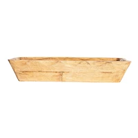 Hello Honey® 15.5" Long Natural Artisanal Mango Wood Bowl