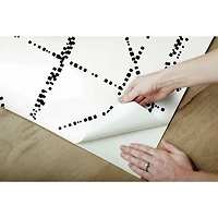 RoomMates Black Diamond Grid Specks Peel & Stick Wallpaper