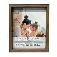Expressions™ Brown Linear Wood Frame by Studio Décor