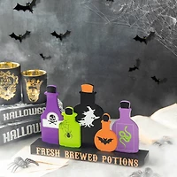 Glitzhome® 14" Halloween Poison Bottles Table Décor