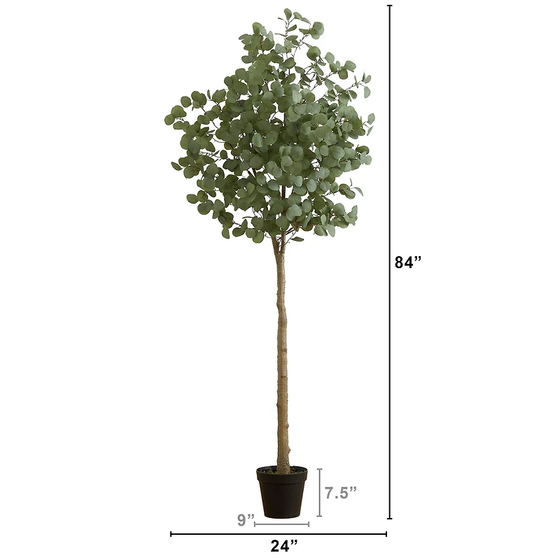 7ft. Potted Artificial Eucalyptus Tree