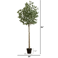 7ft. Potted Artificial Eucalyptus Tree