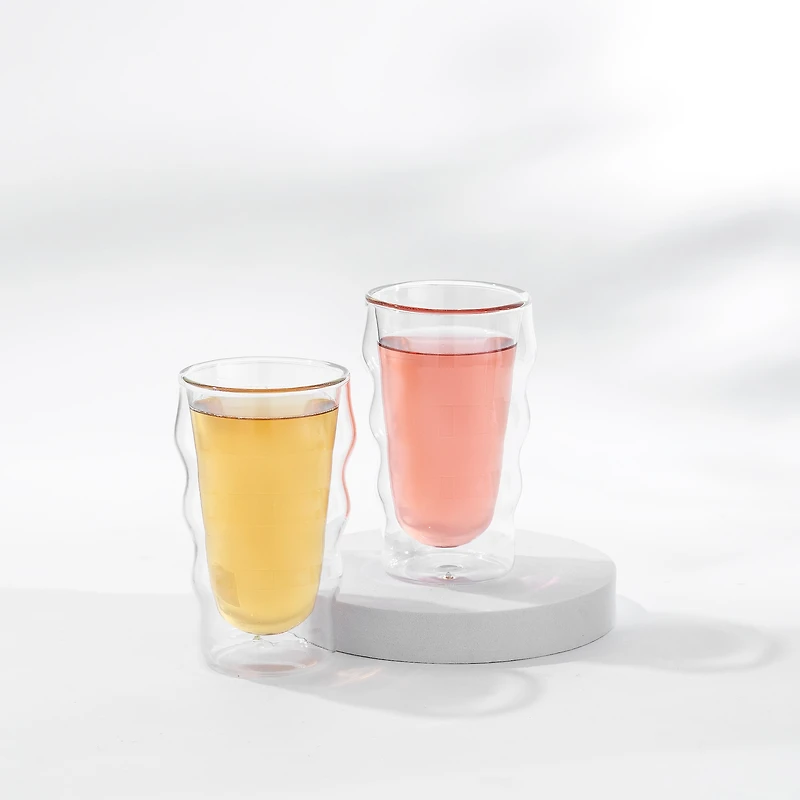 JoyJolt® Christian Siriano 8oz. Flux Glasses, 2ct.