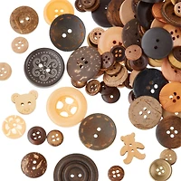 Wooden & Coconut Buttons By Loops & Threads®