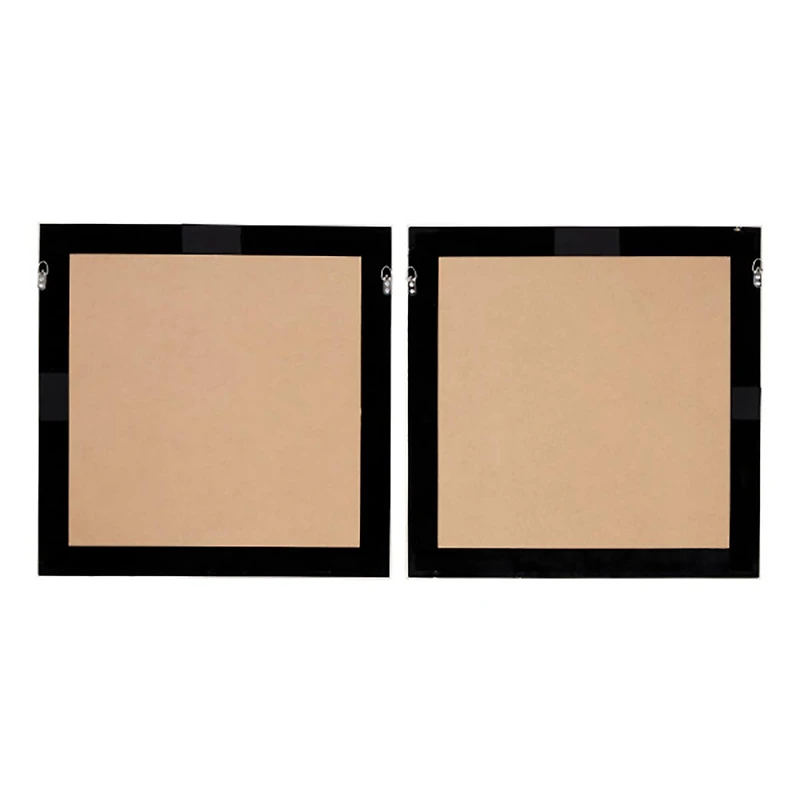 Brown Wood Coastal Style Abstract Wall Art Set