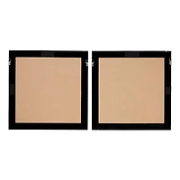 Brown Wood Coastal Style Abstract Wall Art Set