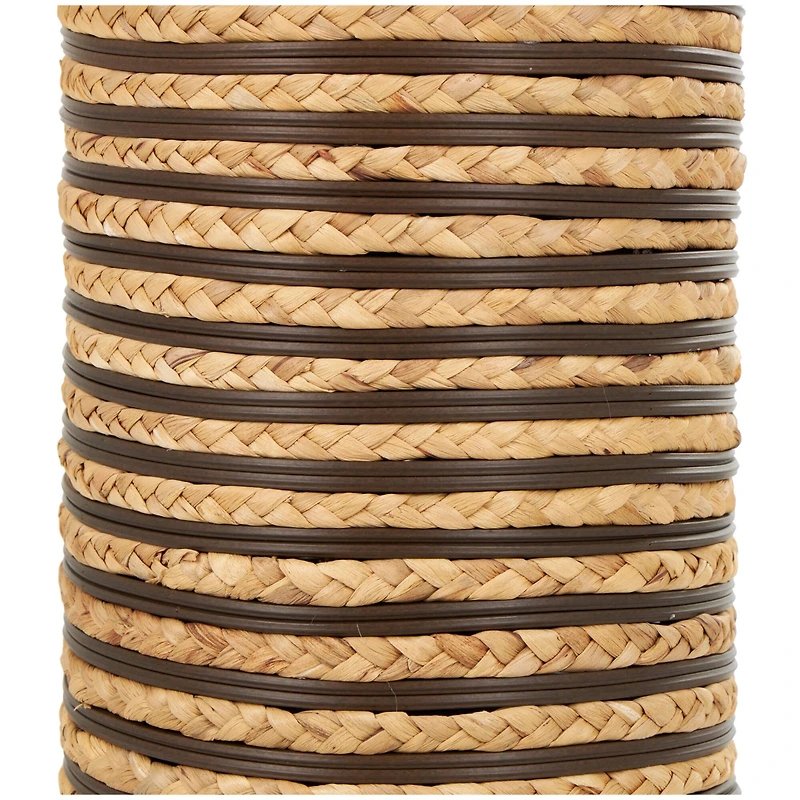 32" Brown Seagrass Handmade Vase